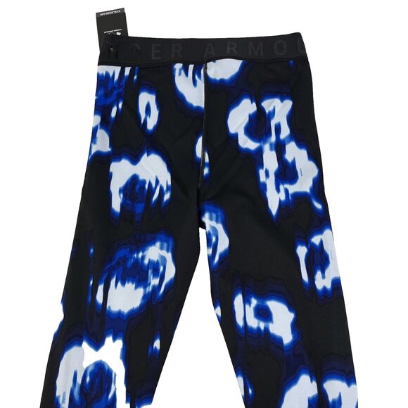 Under Armour UA Base 3.0 Printed Leggings Womens Size Small 1373845-486 Blue $75 - Picture 5 of 9